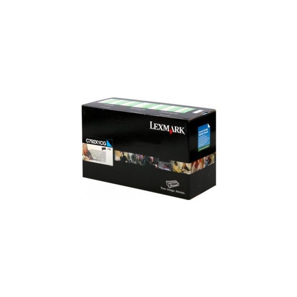 Lexmark (C792) C792X1CG kék eredeti toner