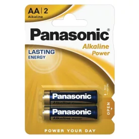  Panasonic Alkaline Power AA ceruza 1.5V alkáli/tartós elemcsomag LR6APB-2BP