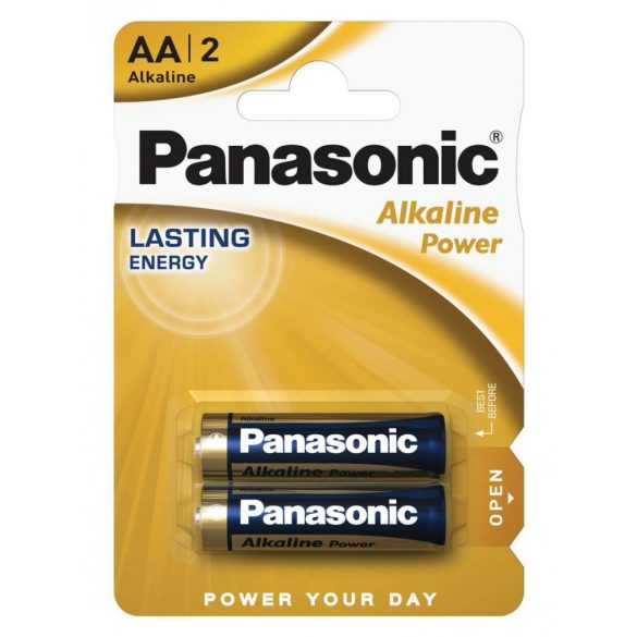 Panasonic Alkaline Power AA ceruza 1.5V alkáli/tartós elemcsomag LR6APB-2BP