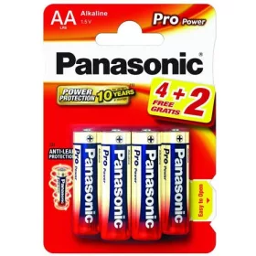   Panasonic Pro Power AA ceruza 1.5V szupertartós alkáli elemcsomag LR6PPG-6BP4-2