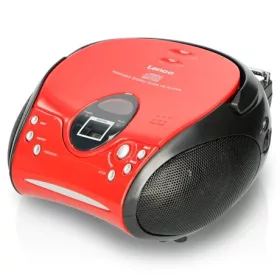 Lenco SCD-24 RED BLACK cd-s rádiómagnó