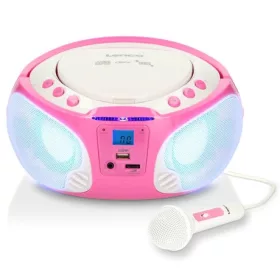 Lenco SCD-650PK cd-s rádiómagnó, mp3, usb, mikrofonnal
