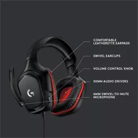 Logitech G332 FEKETE (981-000757) fejhallgató