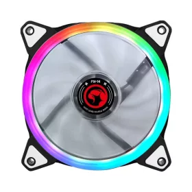   MARVO FN-14 RGB marvo cooler 14cm - fn-14 rgb (26,8db; max. 52,36 m3/h; 4pin csatlakozó; ház hűtésre, rgb led)