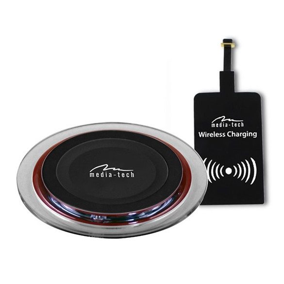 Media-Tech MT6271 Cristal Wireless Qi vezeték nélküli töltőszett okostelefonhoz
