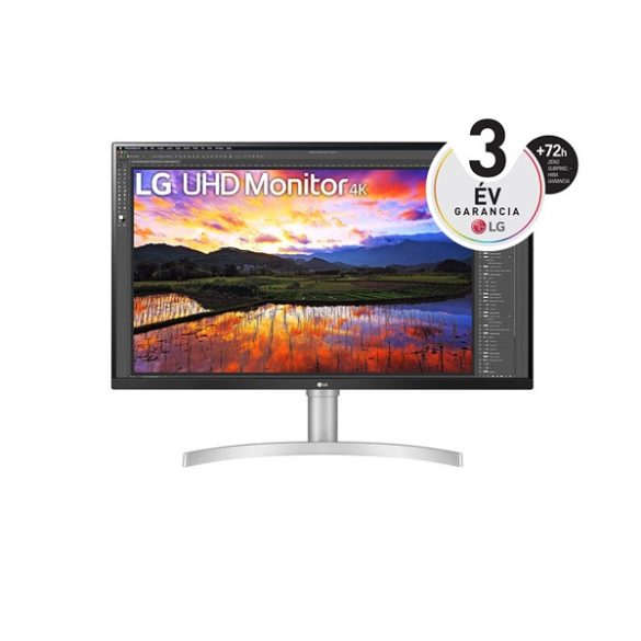 LG Monitor 32" - 32UN650-W (IPS; 16:9; 4K 3840x2160; 5ms; 350cd; HDMIx2; DP; FreeSync, Speaker)