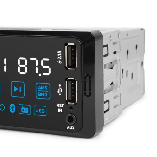 MNC Fejegység "PhantomX" - 1 DIN - 4 x 50 W - gesztusverzélés - BT - MP3 - AUX - USB (39752)