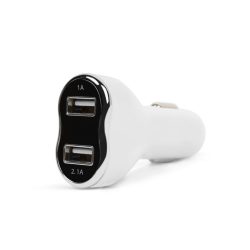   MNC Autós szivargyújtó adapter - 2 x USB - fehér (55054WH)