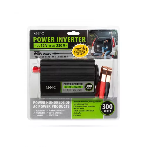 MNC Feszültség átalakító inverter - 12 V - 300 W (51023B)