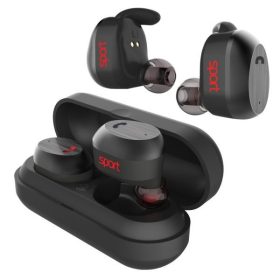   Elari Fülhallgató Vezeték nélküli - NanoPods Sport (fekete; BT5.0; IP67; mágneses tároló/töltő)
