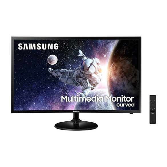 Samsung Monitor 32" - C32F39MFU (VA, 16:9, 1920x1080, 250cd/m2, 2xHDMI, ívelt, távirányító, fekete)