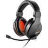 Sharkoon Fejhallgató - Rush ER3 Black (fekete; mikrofon; TRRS 3.5mm jack; hangerőszabályzó; nagy-párnás; 2.4m kábel)