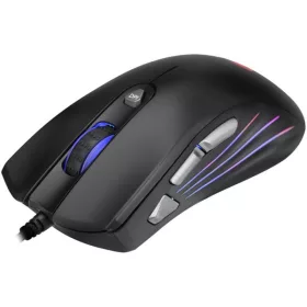   Marvo Egér - G813 (Pixart 3212+8801, 7200DPI, 1000Hz, 7 gomb, harisnyázott kábel, fekete, RGB)