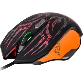   Marvo Egér - G920 BK (Avago 3050, 4000DPI, 1000Hz, 8 gomb, LED, harisnyázott kábel, fekete-narancs)