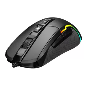   Marvo Egér - G957 (Pixart 3325, 10000DPI, 1000Hz, 7 gomb, LED, harisnyázott kábel, fekete)