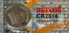 Maxell CR2016 3 V lítium elem