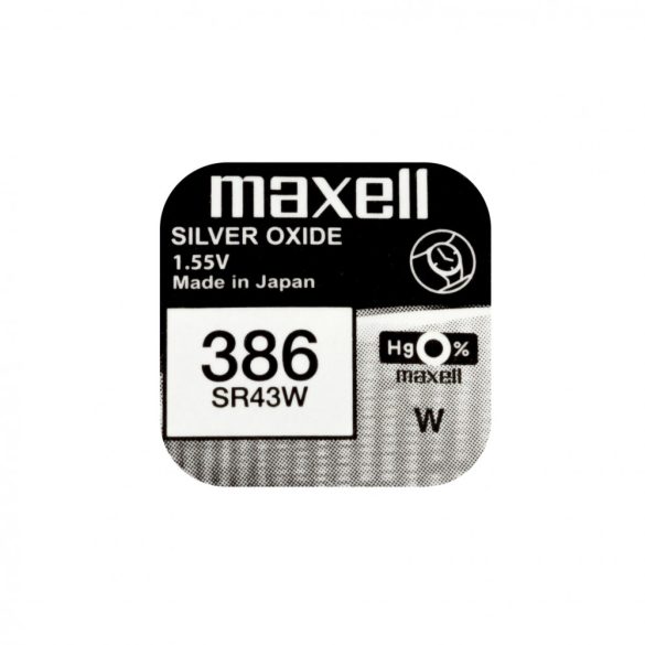 Maxell SR43W 1,55 V ezüst-oxid gombelem