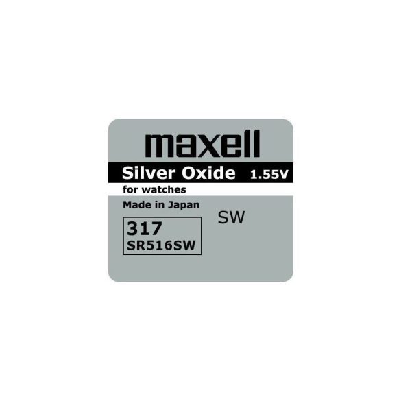 Maxell SR516SW 1,55 V ezüst-oxid gombelem
