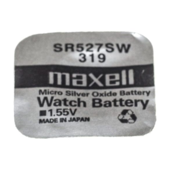 Maxell SR527SW 1,55 V ezüst-oxid gombelem