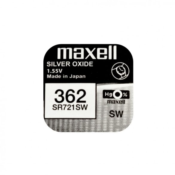 Maxell SR721SW 1,55 V ezüst-oxid gombelem