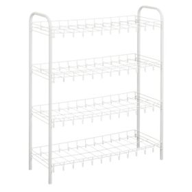   Metaltex MX365504 shoe cipőtartó, 4 polcos, 64x23x80, fehér