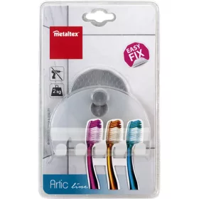   Metaltex MX402734 artic akasztós fogkefe tartó, extra erős tapadó koronggal, maximum 4 fogkeféhez