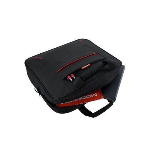 ModeCom York T1 notebook táska - fekete, piros