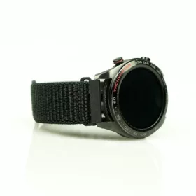   Mybandz 22SKU1613 tépőzáras rugalmas szövet óraszíj / fekete / 22mm