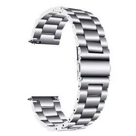 Mybandz 22SKU376 klasszikus fém óraszíj /ezüst/ / 22mm