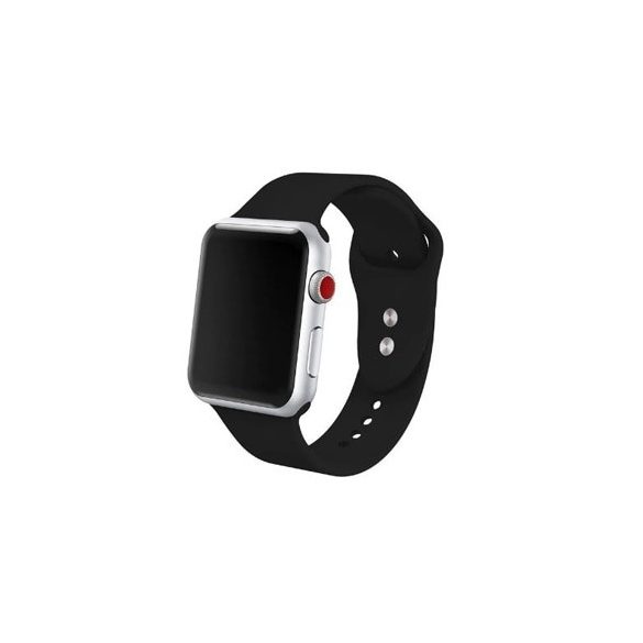 Mybandz APW381330 apple watch utángyártott szilikon óraszíj /fekete/ 38/40 mm
