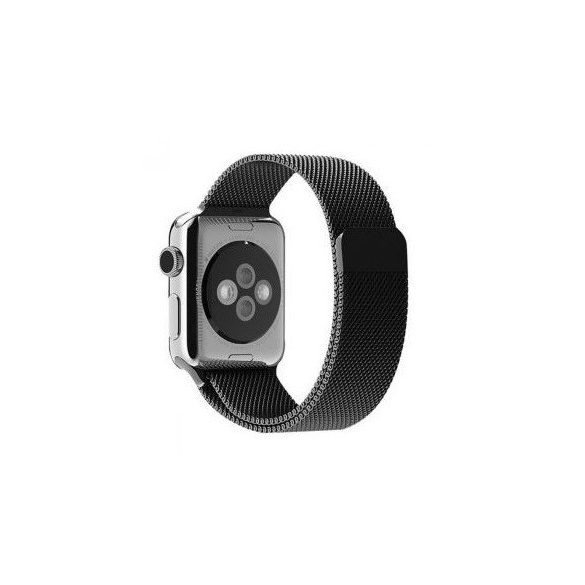 Mybandz APW381556 apple watch milánói fém óraszíj /fekete/ 38/40 mm
