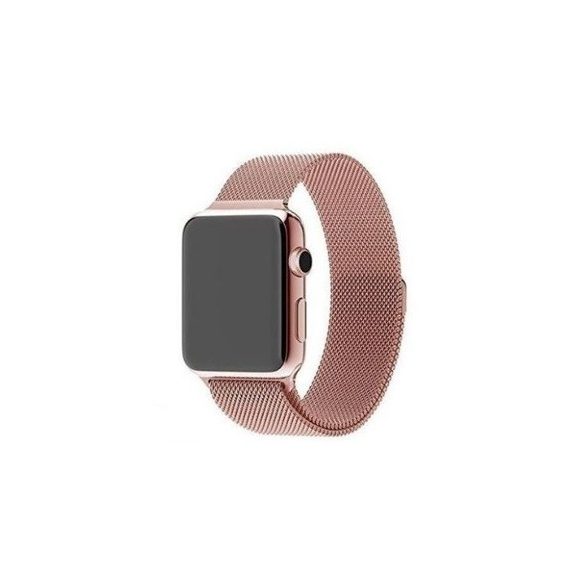 Mybandz APW381562 apple watch utángyártott milánói fém óraszíj /pink-arany/ 38/40 mm