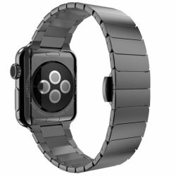   Mybandz APW421802 apple watch nagy láncszemes fém óraszíj /fekete/ 42/44 mm