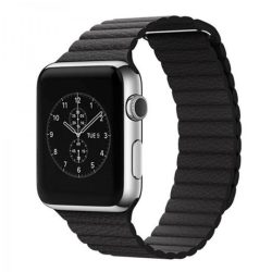   Mybandz APW421835 apple watch utángyártott mágneses bőróraszíj /fekete/ 42/44 mm