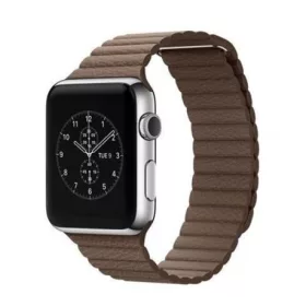   Mybandz APW422346 apple watch utángyártott mágneses bőróraszíj /barna/ 42/44 mm