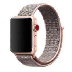   Mybandz APW422800 apple watch utángyártott rugalmas szövet óraszíj /rózsaszín-homok/ 42/44 mm