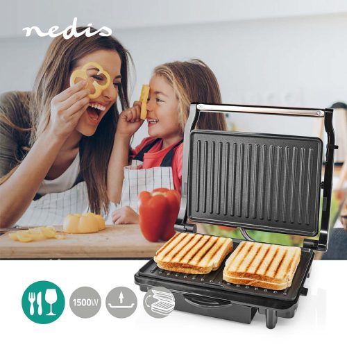 Nedis KAGR121FSR kontakt grillsütő