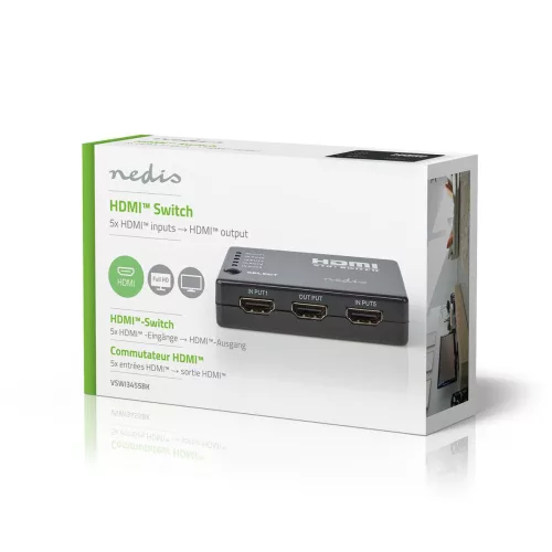 Nedis VSWI3455BK hdmi kapcsoló
