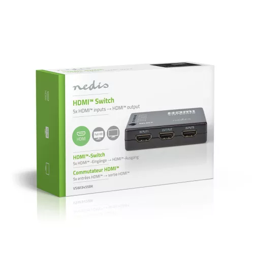 Nedis VSWI3455BK hdmi kapcsoló