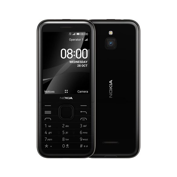 Nokia 8000 4G DS, BLACK mobiltelefon