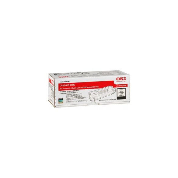 Oki (C5600/5700) 6k fekete eredeti toner (43324408)