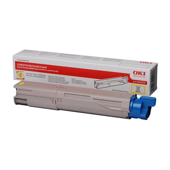 Oki (C3300/3400) 2,5K sárga eredeti toner (43459329)