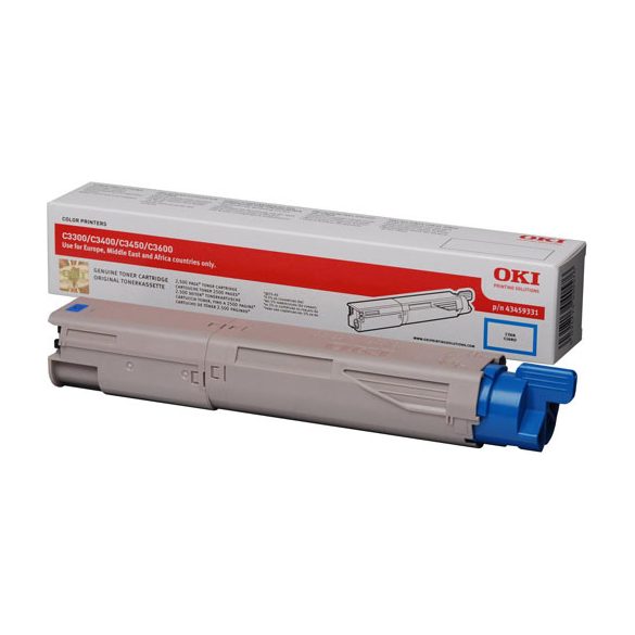 Oki (C3300/3400) 2,5K kék eredeti toner (43459331)