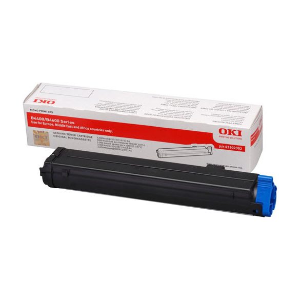 Oki (B4400/4600) 3K fekete eredeti toner (43502302)