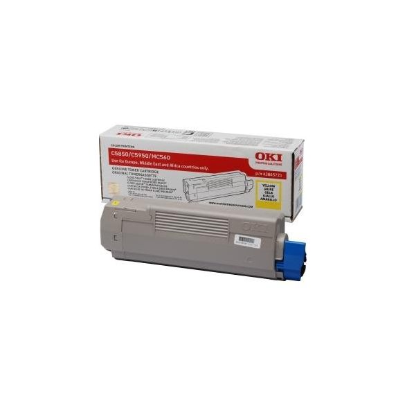 Oki (C5850/5950) 6K sárga eredeti toner (43865721)