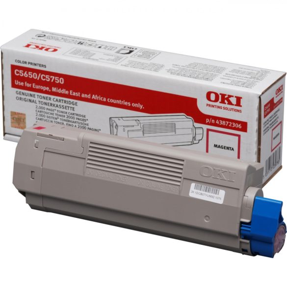 Oki (C5650/5750) 2K magenta eredeti toner (43872306)