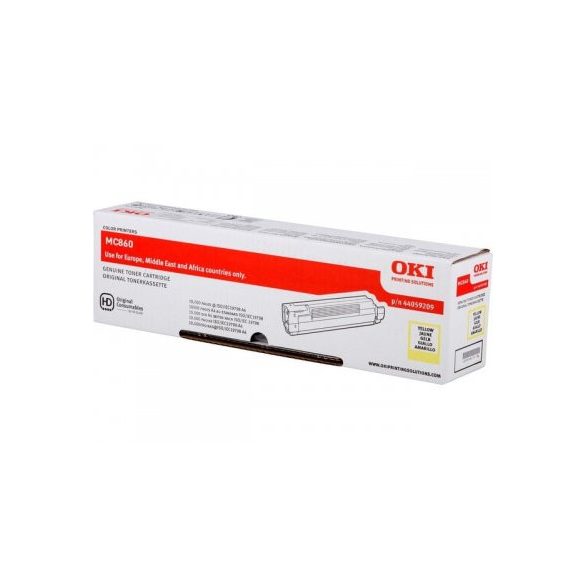 Oki (MC860) 10K sárga eredeti toner (44059209)