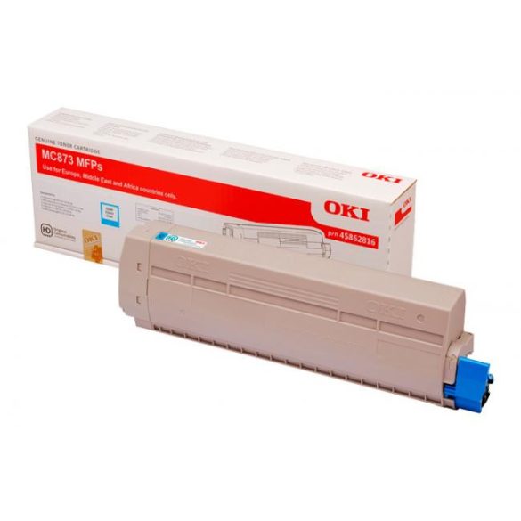 Oki (MC-873) kék eredeti toner (45862816)