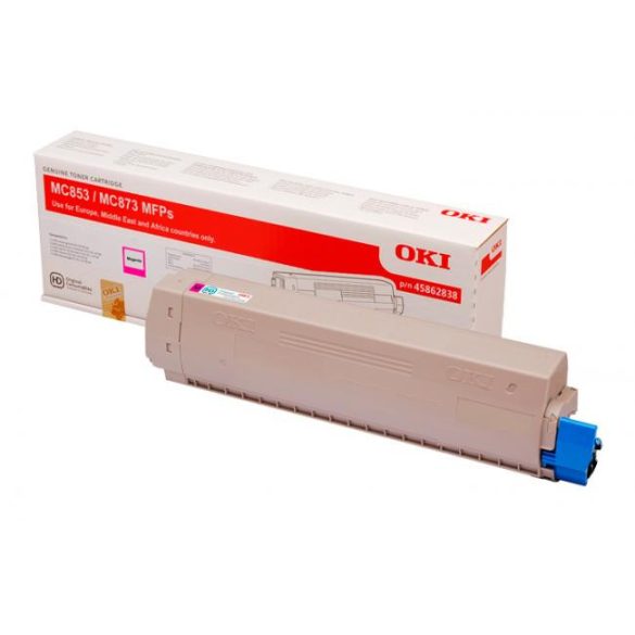 Oki (MC-853,MC-873) magenta eredeti toner 7,3k (45862838)