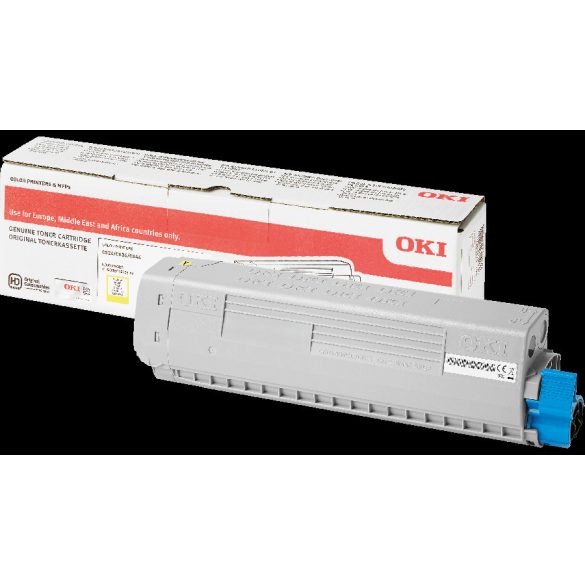 Oki [C824/C834/C844] sárga eredeti toner (47095701) (47095701)